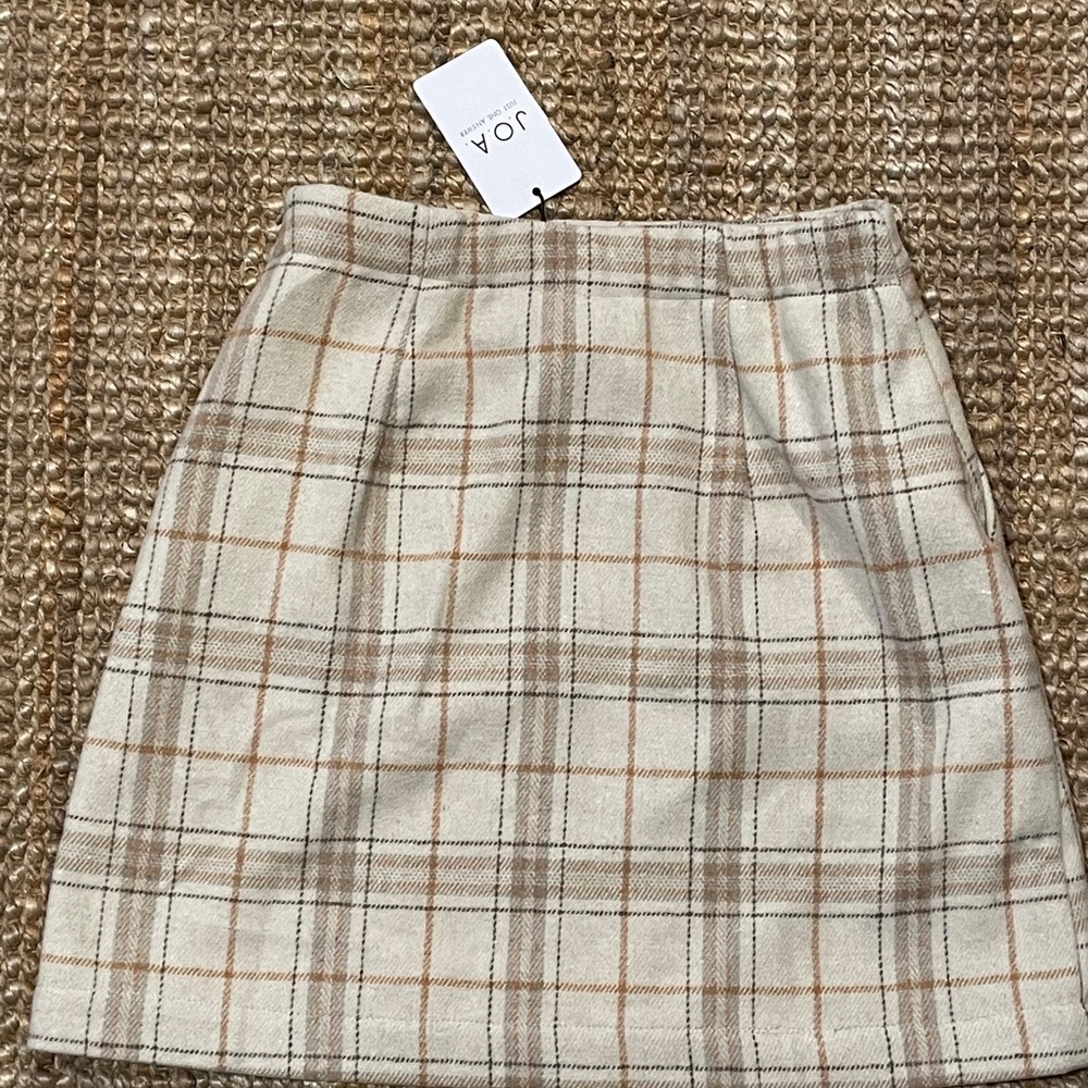 JOA Chorduroy Plaid skirt